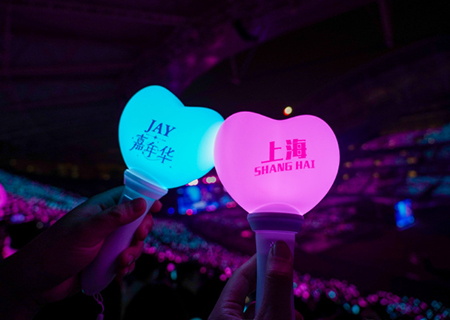 MK体育LED屏和荧光棒闪耀周杰伦上海演唱会（第三场）